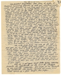 Woody Guthrie Handwritten and Signed 18 Page Three Times Signed Important Letter