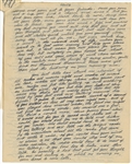 Woody Guthrie Handwritten and Signed 18 Page Three Times Signed Important Letter