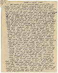 Woody Guthrie Handwritten and Signed 18 Page Three Times Signed Important Letter