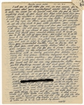 Woody Guthrie Handwritten and Signed 18 Page Three Times Signed Important Letter