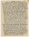 Woody Guthrie Handwritten and Signed 18 Page Three Times Signed Important Letter