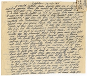 Woody Guthrie Handwritten and Signed 18 Page Three Times Signed Important Letter