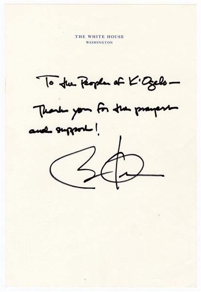 Barack Obama Handwritten and Signed Letter to Relatives in Kenya as President (JSA)