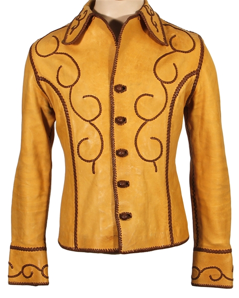 Elvis Presley Owned and Worn Custom-Made Brown Leather Jacket (Paul Lichter Provenance)