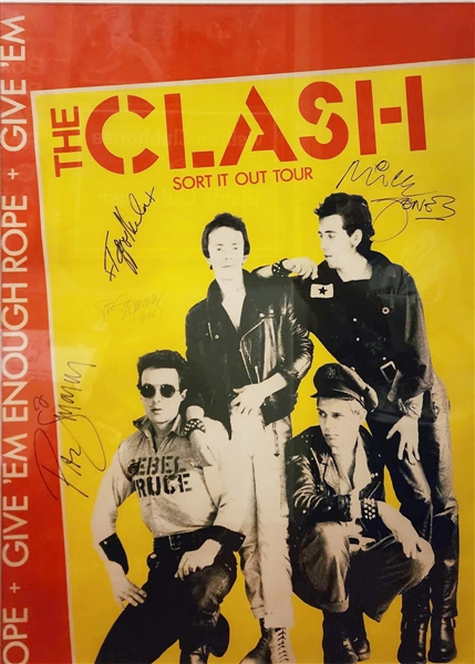 The Clash Signed 1978 “Sort it Out” Concert Poster (REAL)