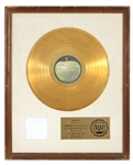 The Beatles “White Album” Original RIAA White Matte Gold Record Album Award Presented to The Beatles