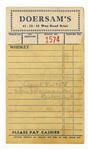 Buddy Holly, Jerry Allison, and Joe Mauldin Signed & Inscribed Restaurant Receipt (REAL)