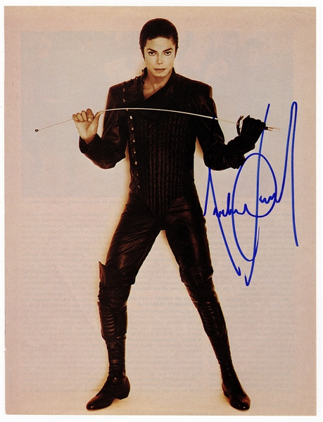 Michael Jackson Signed 1991 Photograph (JSA)