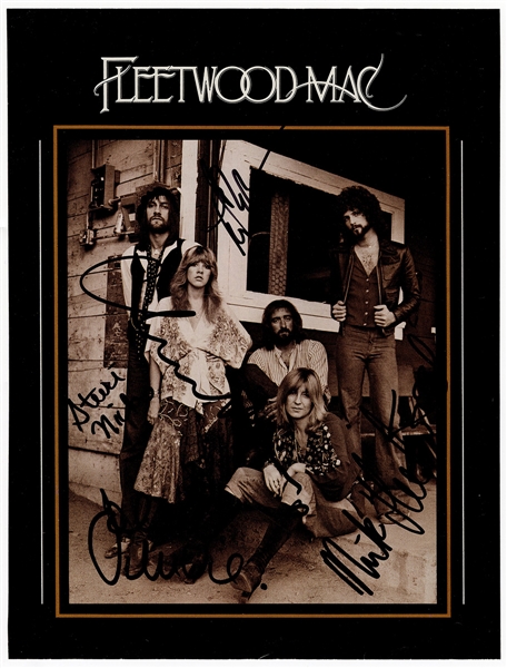 Fleetwood Mac Signed 1977 Promotional Photograph (JSA & REAL)