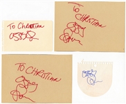 Black Sabbath Group of Band Signed Vintage Autographs (4x Ozzy, 4x Tony, 3x Geezer & 1x Bill)