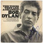 Bob Dylan Signed "The Times They Are a-Changin" Album (JSA)
