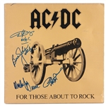 AC/DC Signed “For Those About to Rock” Album (REAL)