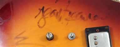 The Plasmatics Wendy O. Williams Chainsawed Guitar Also Signed by the Band