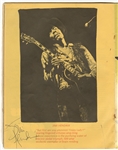 Jimi Hendrix Signed Woodstock Program (REAL)