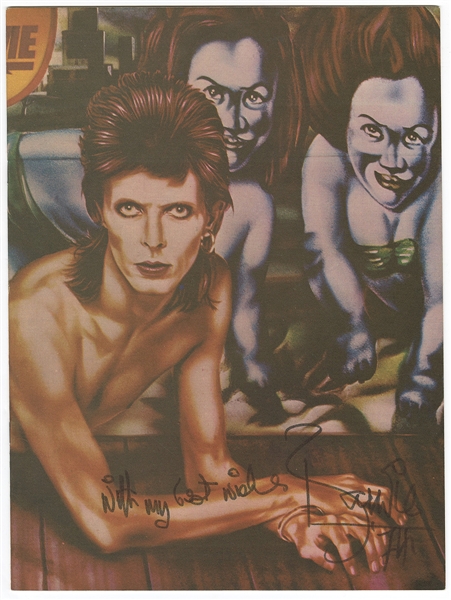 David Bowie Vintage Signed “Diamond Dogs” Program (David Bowie Autographs)
