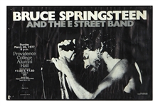 Bruce Springsteen and the E Street Band Original 1977 Providence College Concert Poster