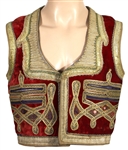 Jimi Hendrix Owned & Worn Red Velvet Vest (Al Hendrix LOA)