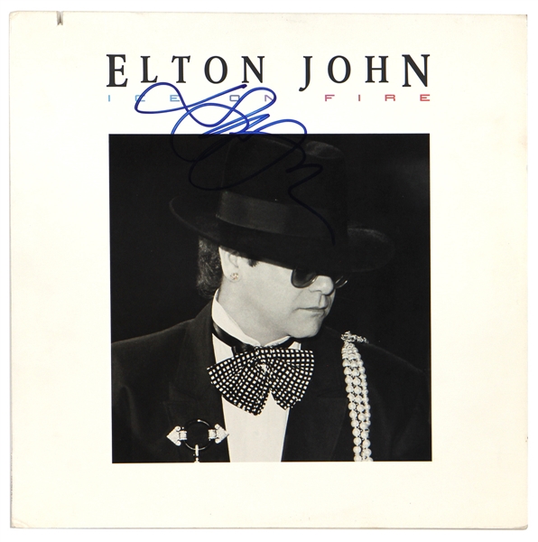 Elton John Signed “Ice On Fire” Album