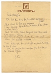 Robert Plant Handwritten Lyrics for “Kashmir” (JSA)