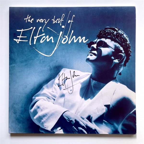 Elton John Signed “The Very Best of Elton John” Album (REAL)