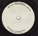 The Rolling Stones Extremely Rare 1964 Studio Acetate Lacquer Disc For The Album 12 x 5