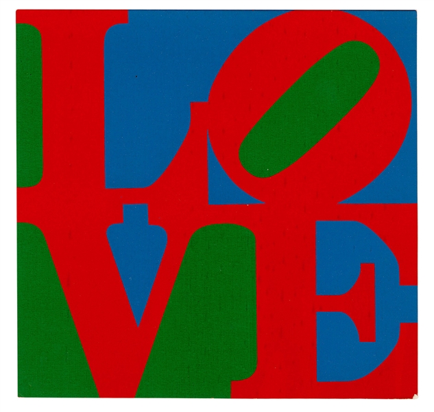 Robert Indiana 1965 “LOVE” Original MoMA Christmas Card with Envelope