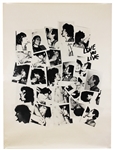 Rolling Stones 1977 “Love You Live” Poster Designed by Andy Warhol