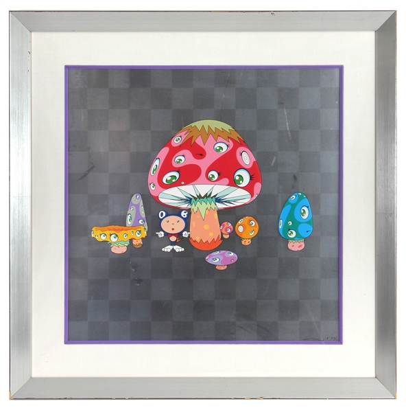 Takashi Murakami 2003 Signed “Mushroom” Lithograph