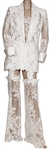 Beyoncé “On The Run Tour II” Stage Worn Iconic Custom White Lace Outfit