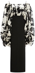 Lady Gaga Worn Yves St. Laurent Couture Black and White Gown (Photo-Matched)