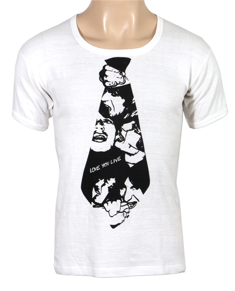 The Rolling Stones Necktie “Love You Live” Very Rare Original T-Shirt
