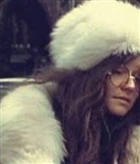 Janis Joplin Owned & Worn White Fur Hat (Photo-Matched)