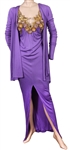 Whitney Houston "Im Your Baby Tonight" World Tour Worn Marc Bouwer Custom Bejeweled Lavender Gown