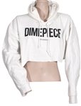 Miley Cyrus Owned & Worn DXMEPIECE White Cropped Hoodie (Photo-Matched)