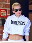 Miley Cyrus Owned & Worn DXMEPIECE White Cropped Hoodie (Photo-Matched)