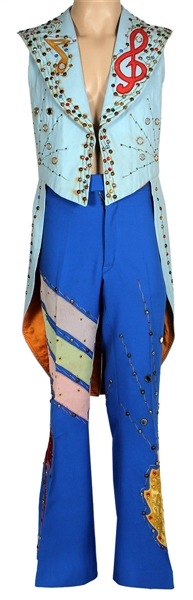 KC and The Sunshine Band Harry Wayne Casey Custom Stage Worn Multi-Color Elaborately Studded Costume (Photo Matched)