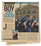 Jon Bon Jovi Owned & Worn Custom Made “Bon Jovi” Soccer Jersey (Photo Matched)