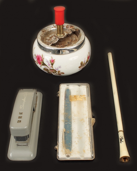 J.D. Salingers Personally Used Writing Pen, Stapler and Other Used Desk Accessories