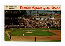 1971 NY Mets & St Louis Cardinals Signed Spring Training Postcard JSA LOA