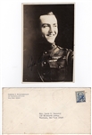 Flying Ace Eddie Rickenbacker Signed Photograph and Letter 