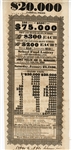 1836 State of Rhode Island Lottery Document
