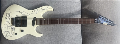 Metallica Vintage 1993 Black Album Era Band Signed Guitar (REAL)