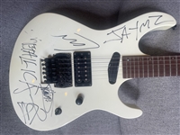 Metallica Vintage 1993 Black Album Era Band Signed Guitar (REAL)