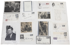 President John F Kennedy Related Autograph Archive (15+ incl President of Ireland Eamon de Valera)