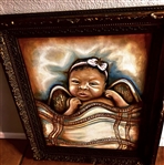 The Game Owned Original Tonia Calderon Canvas Painting