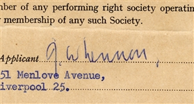 The Beatles Historic Collection of Signed 1963-1965 Contracts Joining Performing Rights Society Officially Becoming Composers (Caiazzo & REAL)