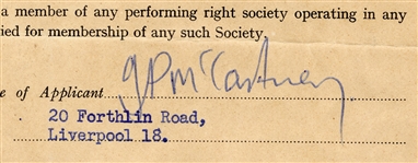 The Beatles Historic Collection of Signed 1963-1965 Contracts Joining Performing Rights Society Officially Becoming Composers (Caiazzo & REAL)
