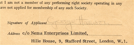 The Beatles Historic Collection of Signed 1963-1965 Contracts Joining Performing Rights Society Officially Becoming Composers (Caiazzo & REAL)