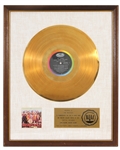 The Beatles “Sgt. Pepper’s Lonely Hearts Club Band” RIAA White Matte Gold Album Award Presented to The Beatles