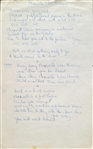 The Beatles “Maxwell’s Silver Hammer” Handwritten Lyrics by Mal Evans Used During “Get Back” Studio Sessions